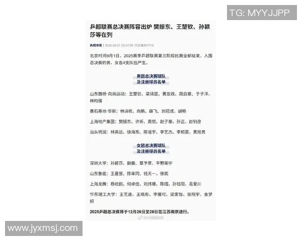 南京乒乓球队实力强劲荣登全国乒乓球实力排行榜第三名